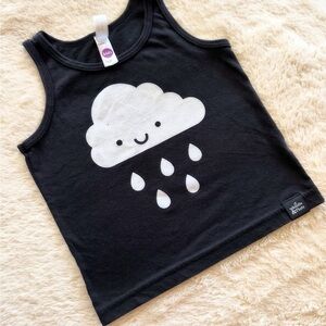 Playful Black Cloud Kids Tank Top